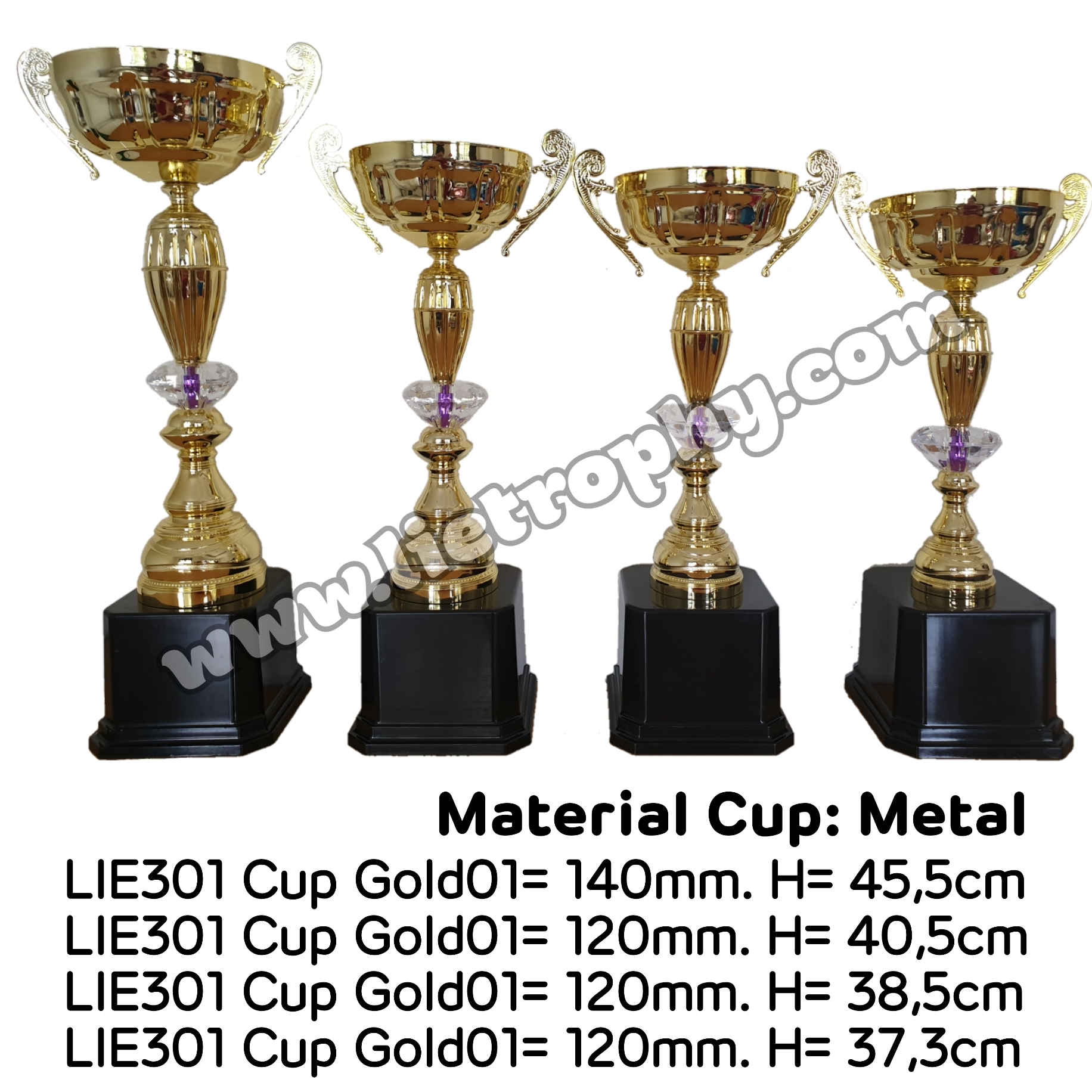 Piala Import Cup Metal Gold Kode 51 Lie Trophy